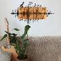 Wallity Efsa Accesorio Decorativo de Pared Negro y Nogal